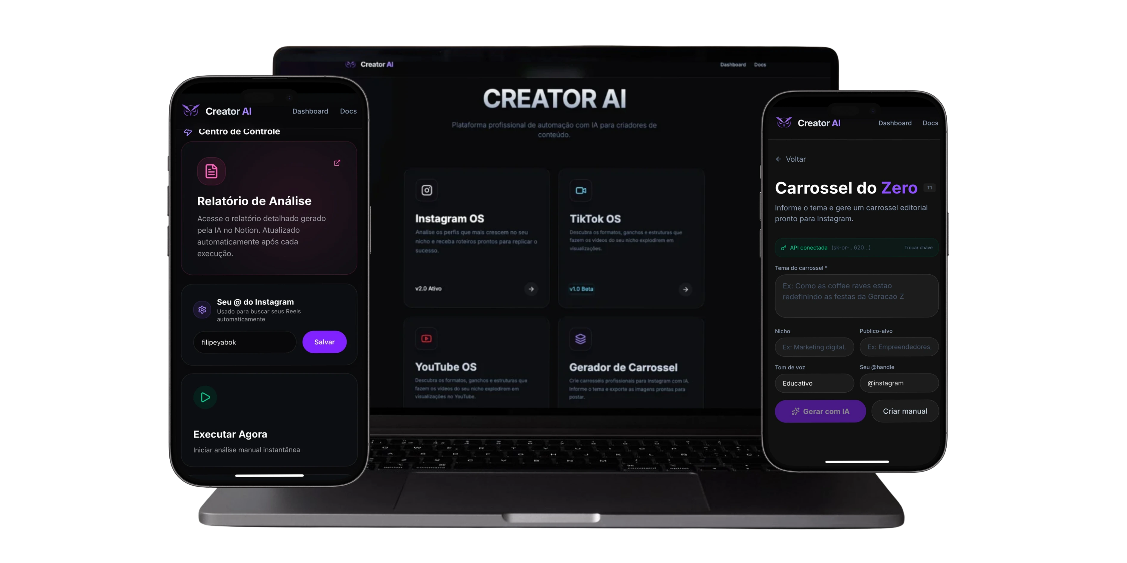 Creator AI - Plataforma